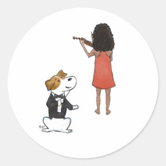 Maestro Dog Classic Round Sticker