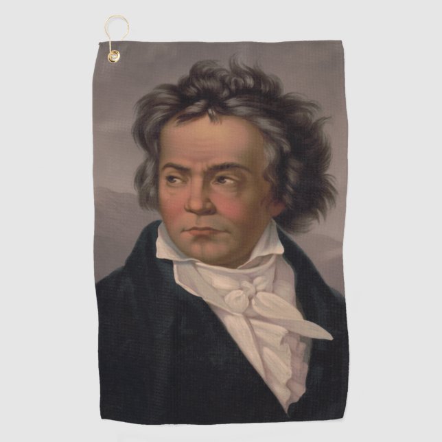 Maestro Ludwig Beethoven Symphony Music Composer  Golf Towel (Front)