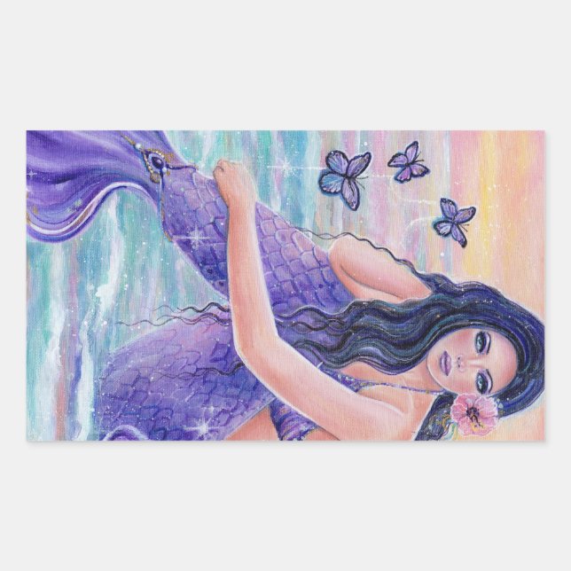 Maevat ropical mermaid ocean stickers by Renee (Front)