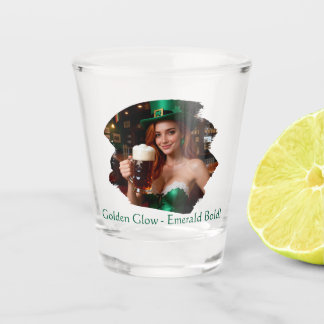 Maeve’s Green Night Emerald Pub Glow St Patrick’s Shot Glass