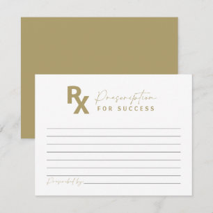 MAEVE Yellow Gold Nurse Graduation Advice Card