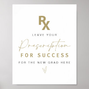 MAEVE Yellow Gold Nurse Prescription For Success Poster