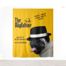 Mafia 40th 🐾 Birthday Dogfather Mobster Funny 