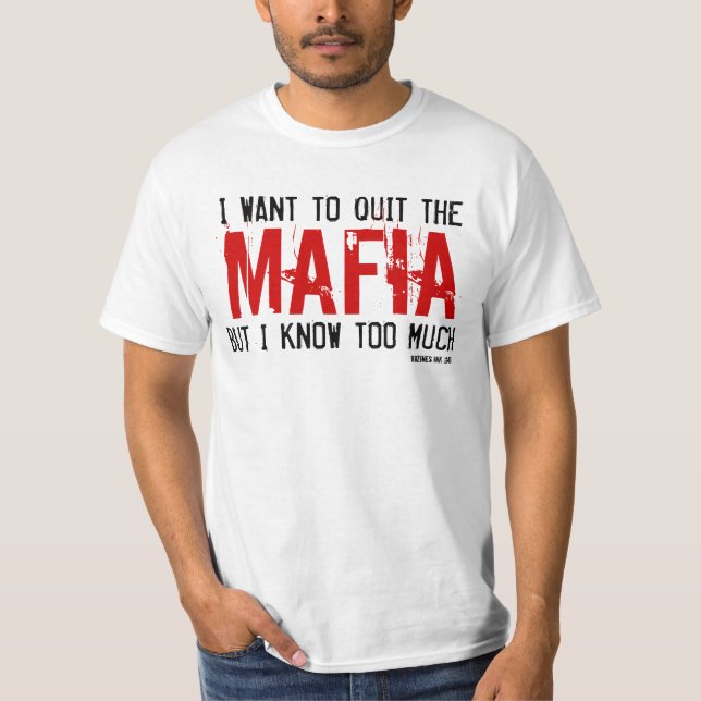 Mafia and Facebook Addicts Shirts (Front)