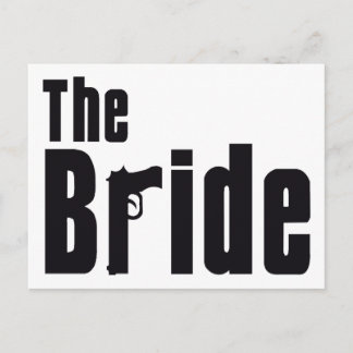 Mafia Bride Postcard