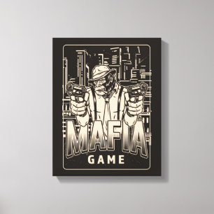 Mafia Game Canvas Print