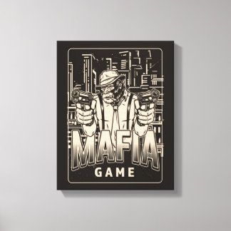 Mafia Game Canvas Print