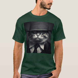 Mafia Leader Cat friends T-Shirt