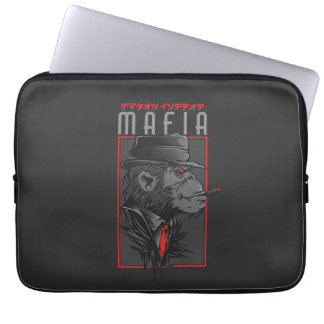 Mafia Monkey Smoking Cigar Graphic | Japan Laptop Sleeve