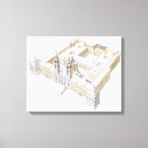 Mafra National Palace. Lisboa Portugal Canvas Print