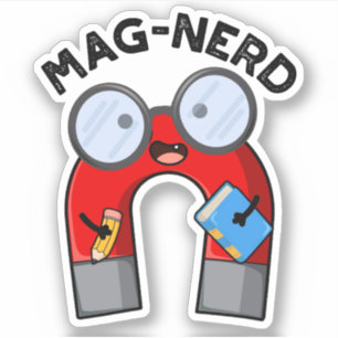 Mag-nerd Funny Nerd Magnet Pun 