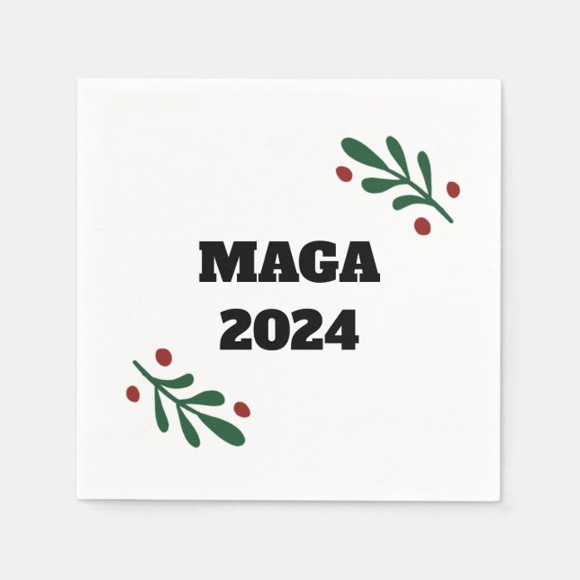 MAGA 2024 Christmas Napkin (Front)