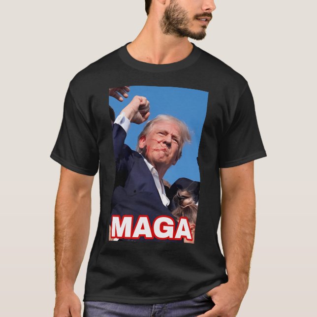 Maga 2024 Trump T-Shirt (Front)