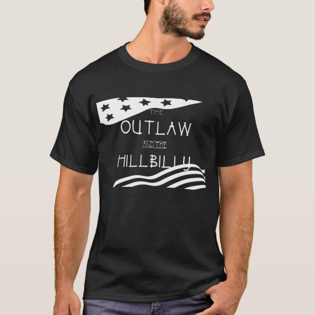 MAGA 24 Trump Vance 2024 Outlaw and Hillbilly Tee  (Front)