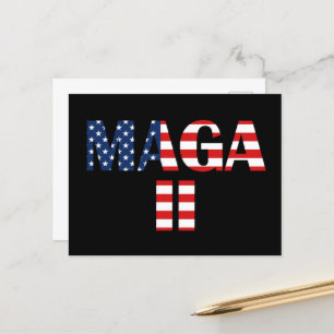 MAGA 2, American Flag Postcard