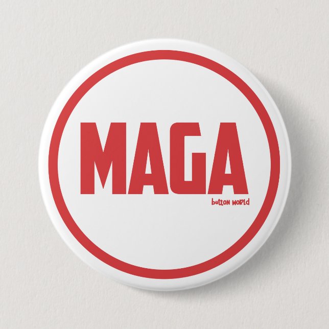 MAGA 7.5 CM ROUND BADGE (Front)