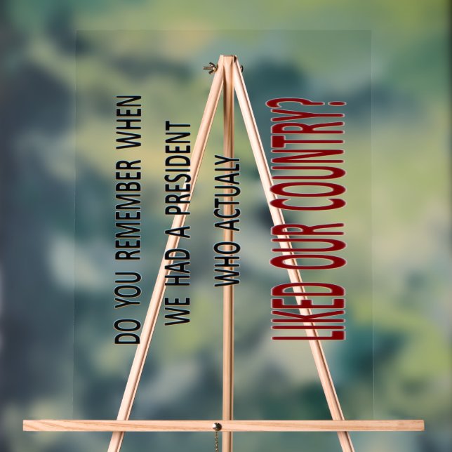 MAGA ACRYLIC SIGN (Neutral)