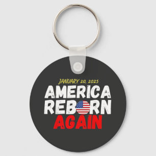 Maga American Reborn Again Trump Inauguration  Key Ring