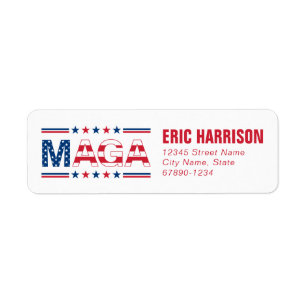 Maga American Return Address Labels