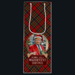 MAGA Christmas Tartan Plaid Santa Trump Wine Gift Bag<br><div class="desc">Wish your loved ones a Maganificent Christmas by gifting them a MAGA Christmas wish in festive tartain plaid with their spirits.</div>