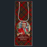 MAGA Christmas Tartan Plaid Santa Trump Wine Gift Bag<br><div class="desc">Wish your loved ones a Maganificent Christmas by gifting them a MAGA Christmas wish in festive tartain plaid with their spirits.</div>