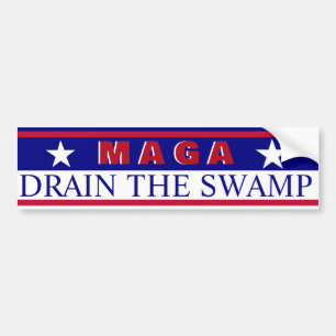 MAGA Drain The Swamp Bumper Sticker