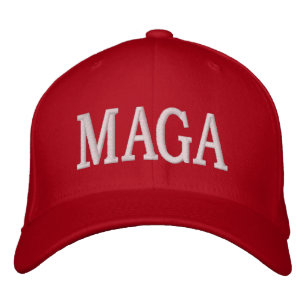 MAGA Embroidered Red Baseball Cap