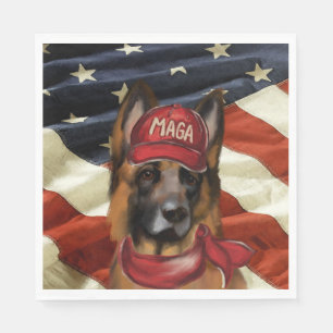 MAGA GERMAN SHEPHERD  NAPKIN