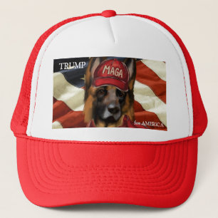 MAGA GERMAN SHEPHERD TRUCKER HAT