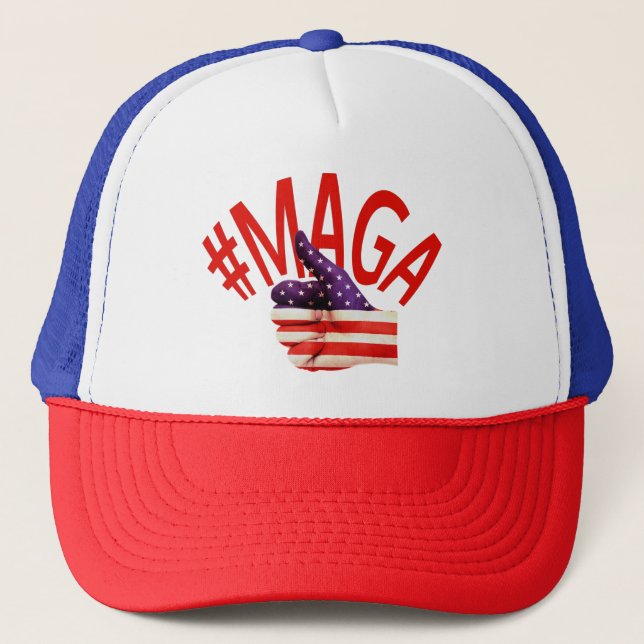 #MAGA HAT Thumbs Up Make America Great Again Trump (Front)