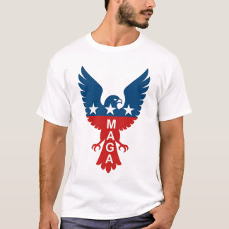 MAGA Hawk Patriotic Emblem T-Shirt