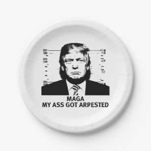 MAGA Indicted Paper Plate
