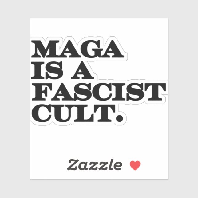 Maga is a Fascist Cult. (Sheet)
