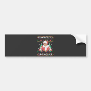 Maga La La La Trump Christmas Inauguration 47th Bumper Sticker