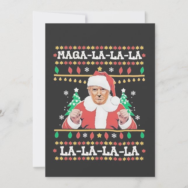 Maga La La La Trump Christmas Inauguration 47th   Invitation (Front)