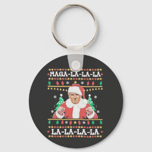 Maga La La La Trump Christmas Inauguration 47th   Key Ring