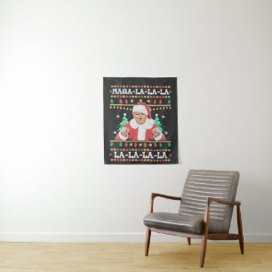 Maga La La La Trump Christmas Inauguration 47th Tapestry