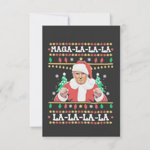 Maga La La La Trump Christmas Inauguration 47th   Thank You Card