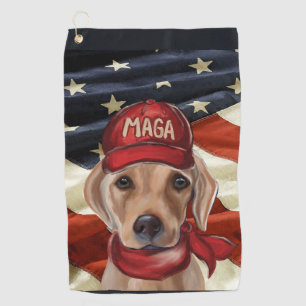 MAGA LABRADOR RETRIEVER GOLF TOWEL