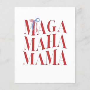 MAGA MAHA Mama Mothers Day Mum Make America Health Flyer
