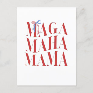 MAGA MAHA Mama Mothers Day Mum Make America Health Postcard