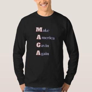 MAGA Make America Gavin Again Funny Spoof T-Shirt