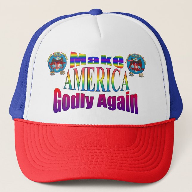 "MAGA" Make America Godly Again Truckers Cap (Front)