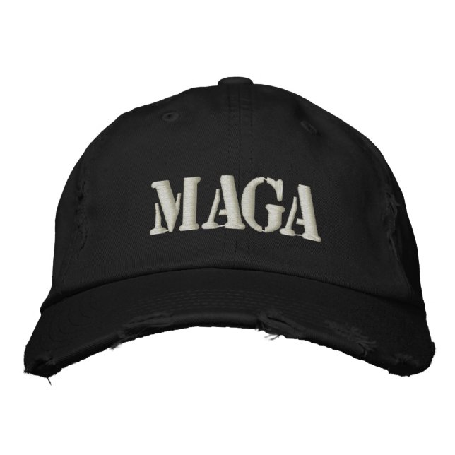 MAGA MAKE AMERICA GREAT AGAIN EMBROIDERED HAT (Front)