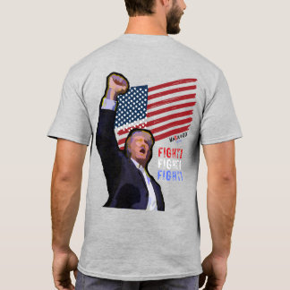 MAGA 'Merica FIGHT Pop Art Trump T-Shirt