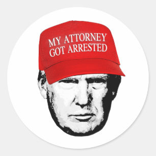 MAGA: My Attorney Got Arrested Classic Round Sticker