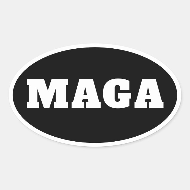 MAGA  Needs no description Oval Sticker (Front)