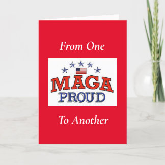 MAGA Proud Blank Greeting Card