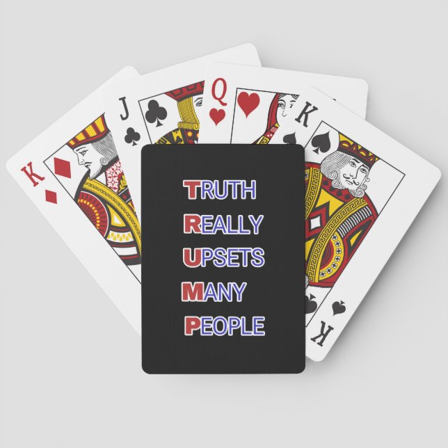 MAGA Support Republican Donald Trump, Conservative Playing Cards (Back)
