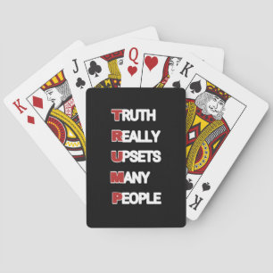 MAGA Support Republican Donald Trump Conservative Playing Cards